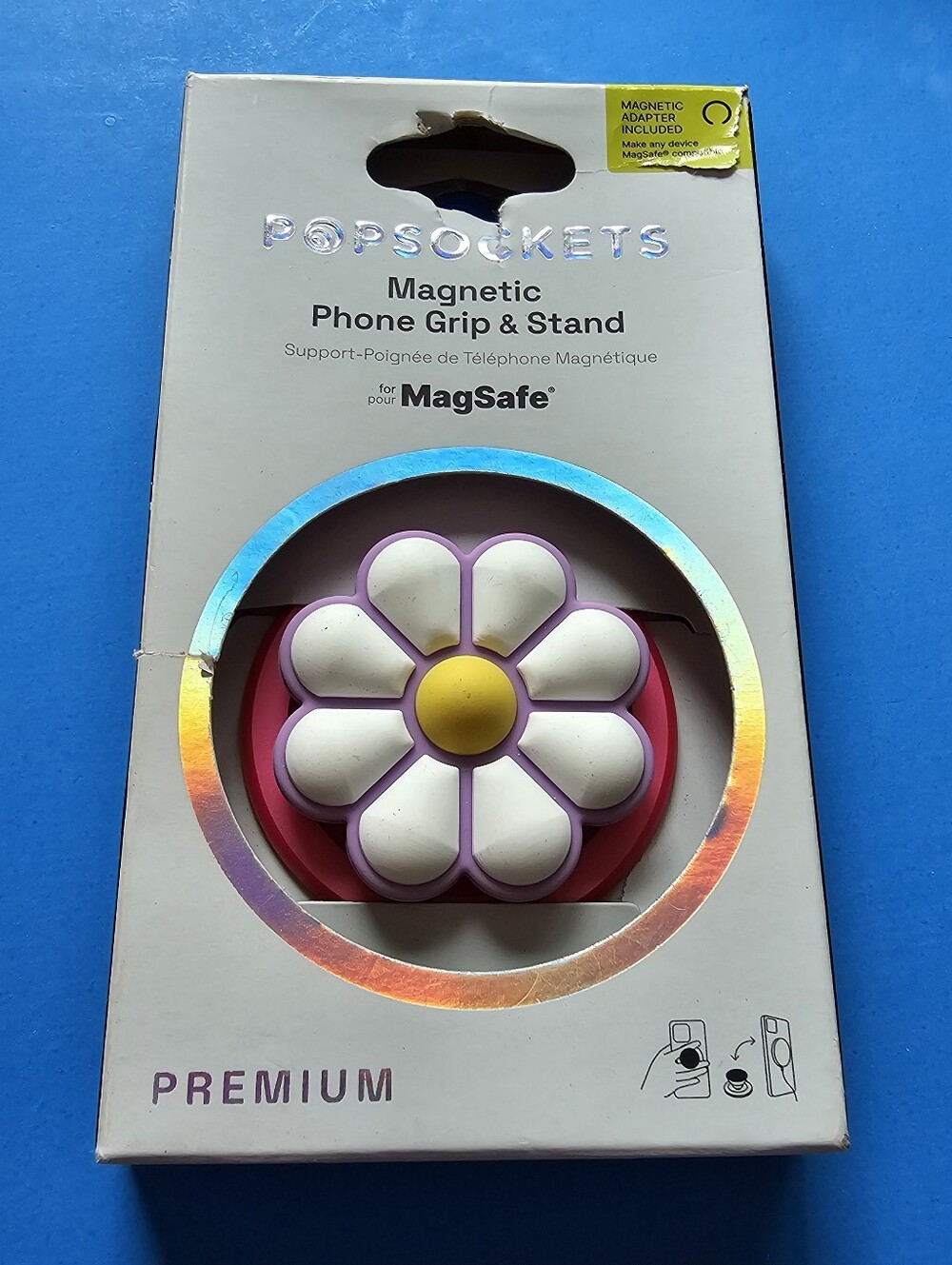 Popsocket - Round PopOut Doodle Daisy Boca MAGSAFE Popwallet+
